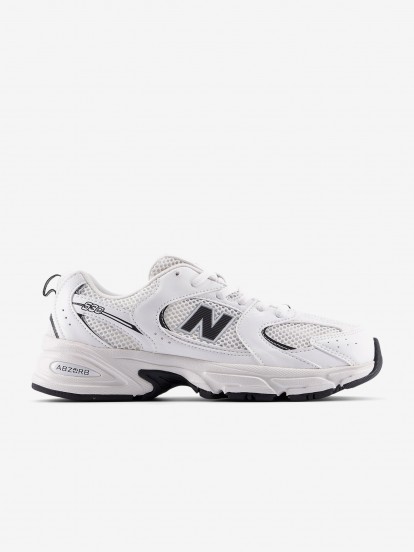 Sapatilhas New Balance GR530 Brancas e Pretas J