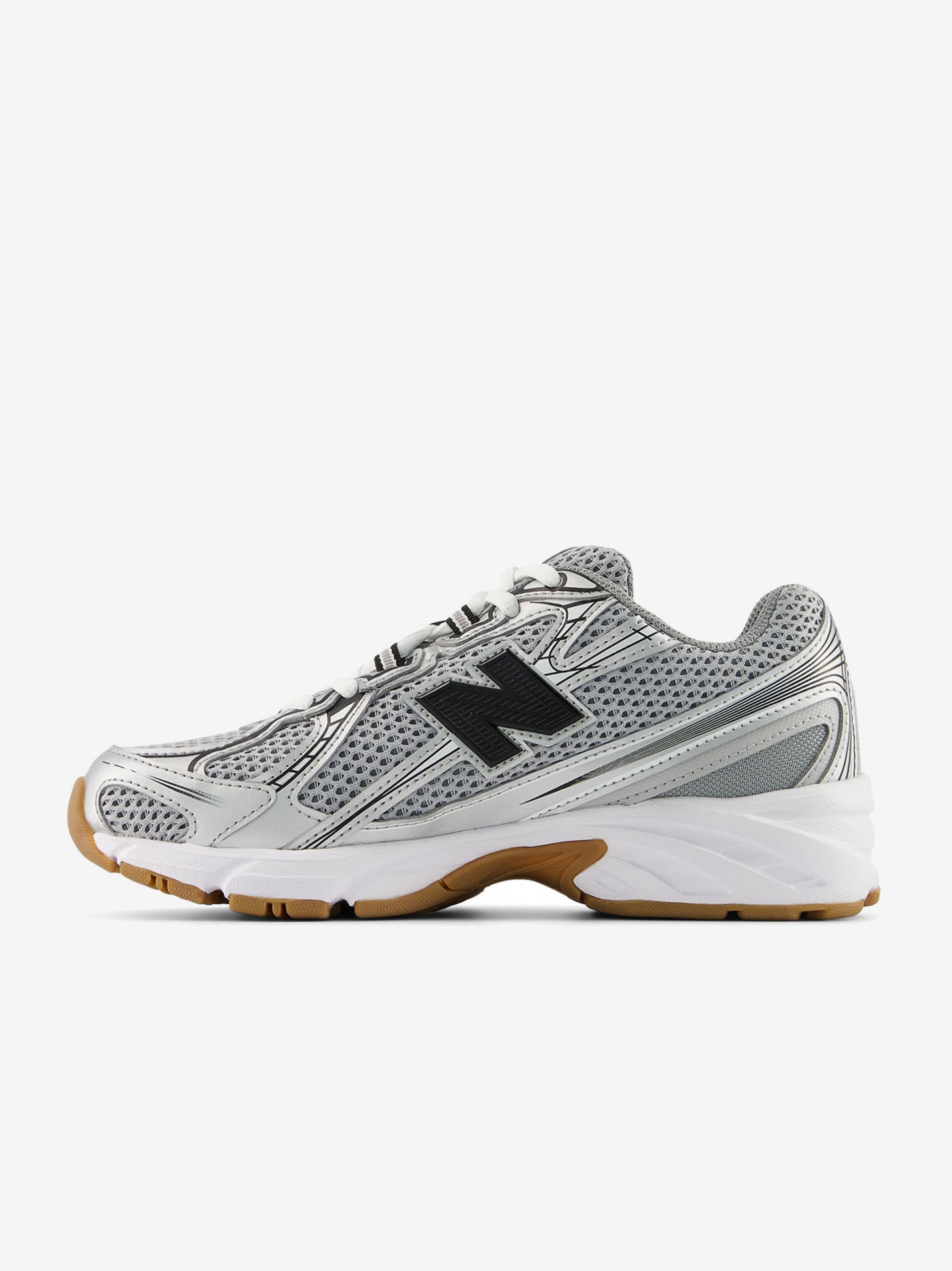 New Balance GR740 Grey and Black J Sneakers