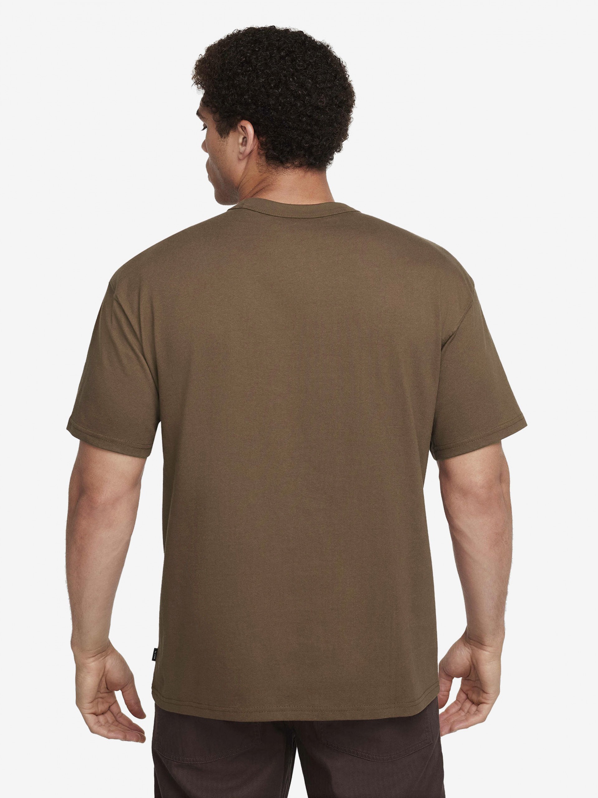 T-shirt Nike Sportswear Premium Essentials Camel Para Homem
