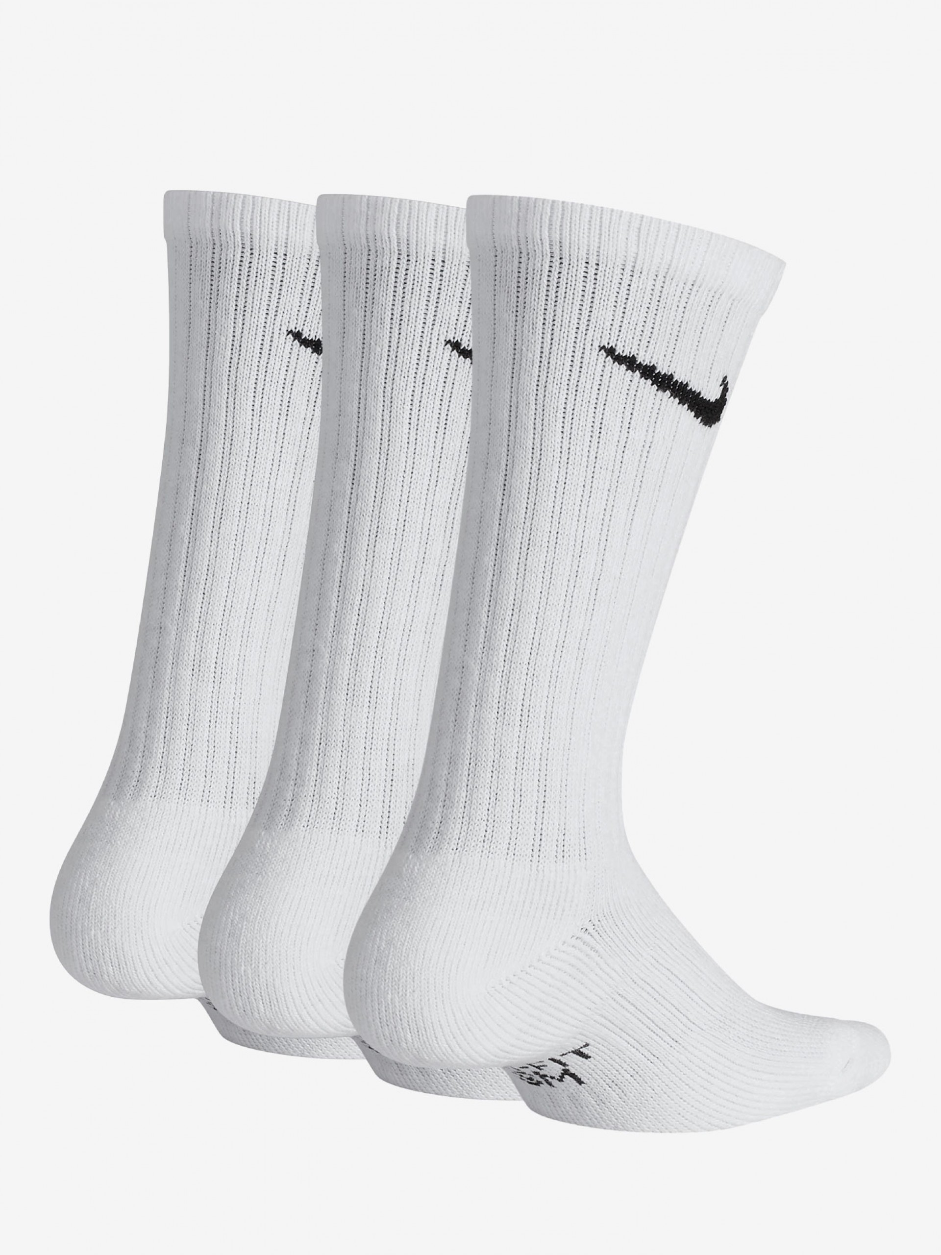 Nike Everyday Cushioned Crew White Socks (3 Pairs)