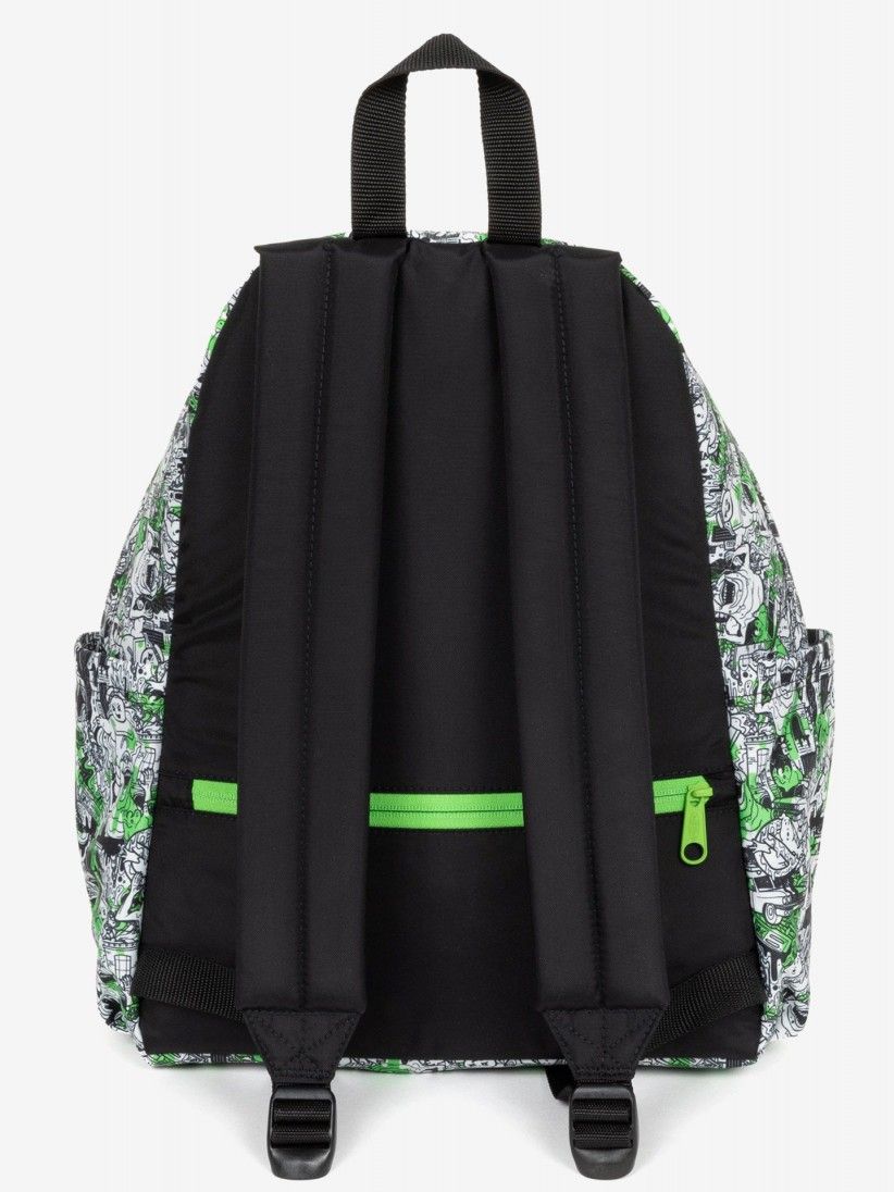 Mochila Escolar Eastpak Day Pak'R Ghostbusters Doodle Verde y Blanca