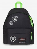 Mochila Escolar Eastpak Padded Pak'R Ghostbusters Patches Negra y Verde