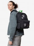 Mochila Escolar Eastpak Padded Pak'R Ghostbusters Patches Negra y Verde