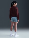 Sudadera con Cremallera Nike Sportswear Phoenix Fleece Crop Burdeos Para Mujer