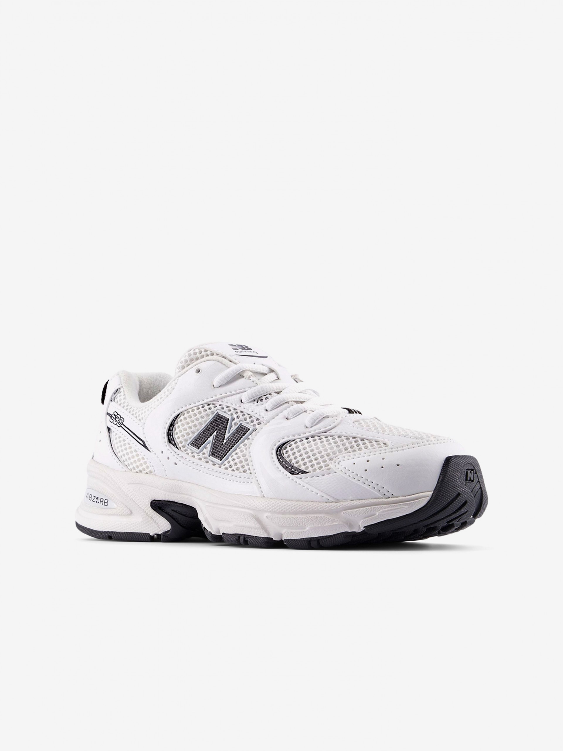 New Balance PZ530 V1 White and Black Sneakers