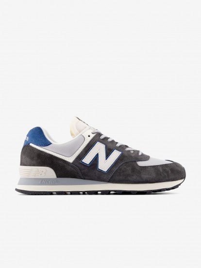 New Balance U574 V2 Grey and Blue Sneakers