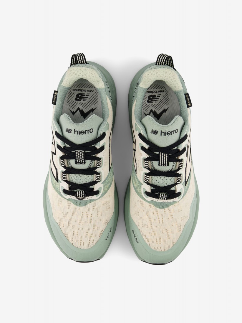 New Balance Fresh Foam X Hierro v9 GORE-TEX Green and Beige Trail Trainers For Men