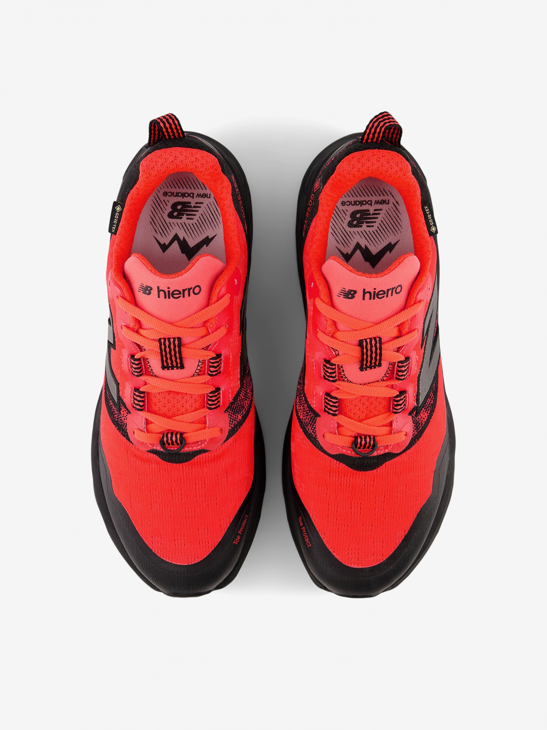 Zapatillas de Trail New Balance Fresh Foam X Hierro v9 GORE-TEX Negras y Rojas Para Hombre