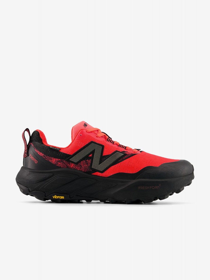 Zapatillas de Trail New Balance Fresh Foam X Hierro v9 GORE-TEX Negras y Rojas Para Hombre