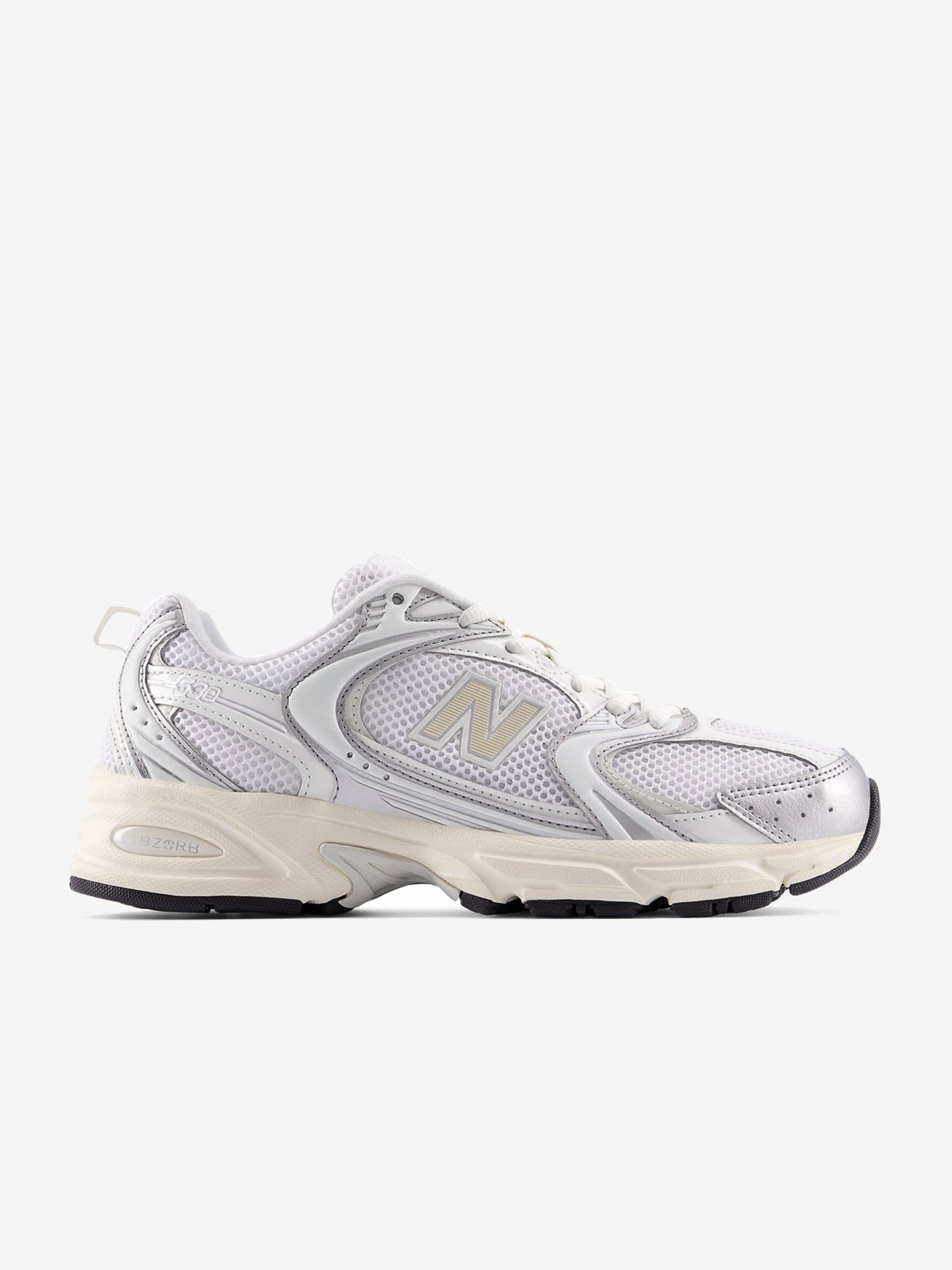 New Balance 530 V1 White and Beige Sneakers