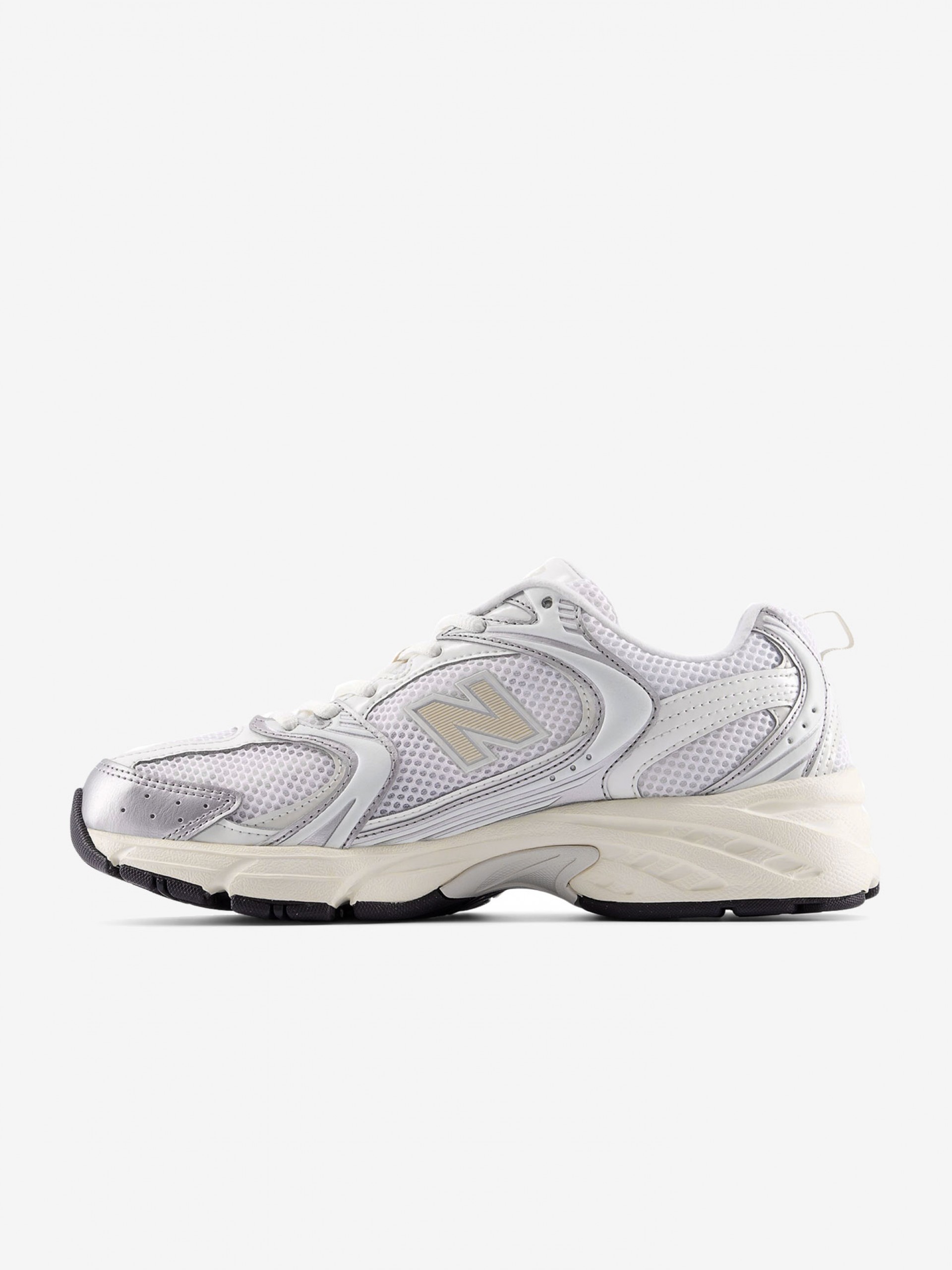 New Balance 530 V1 White and Beige Sneakers