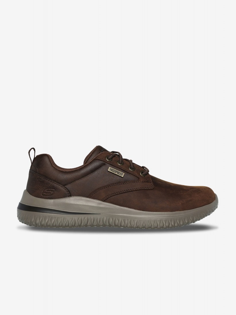 Skechers Delson 3.0 - Glavine Waterproof Brown Sneakers