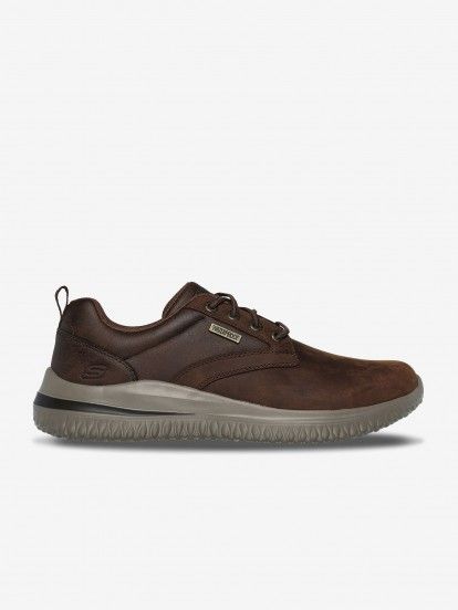 Skechers Delson 3.0 - Glavine Waterproof Brown Sneakers