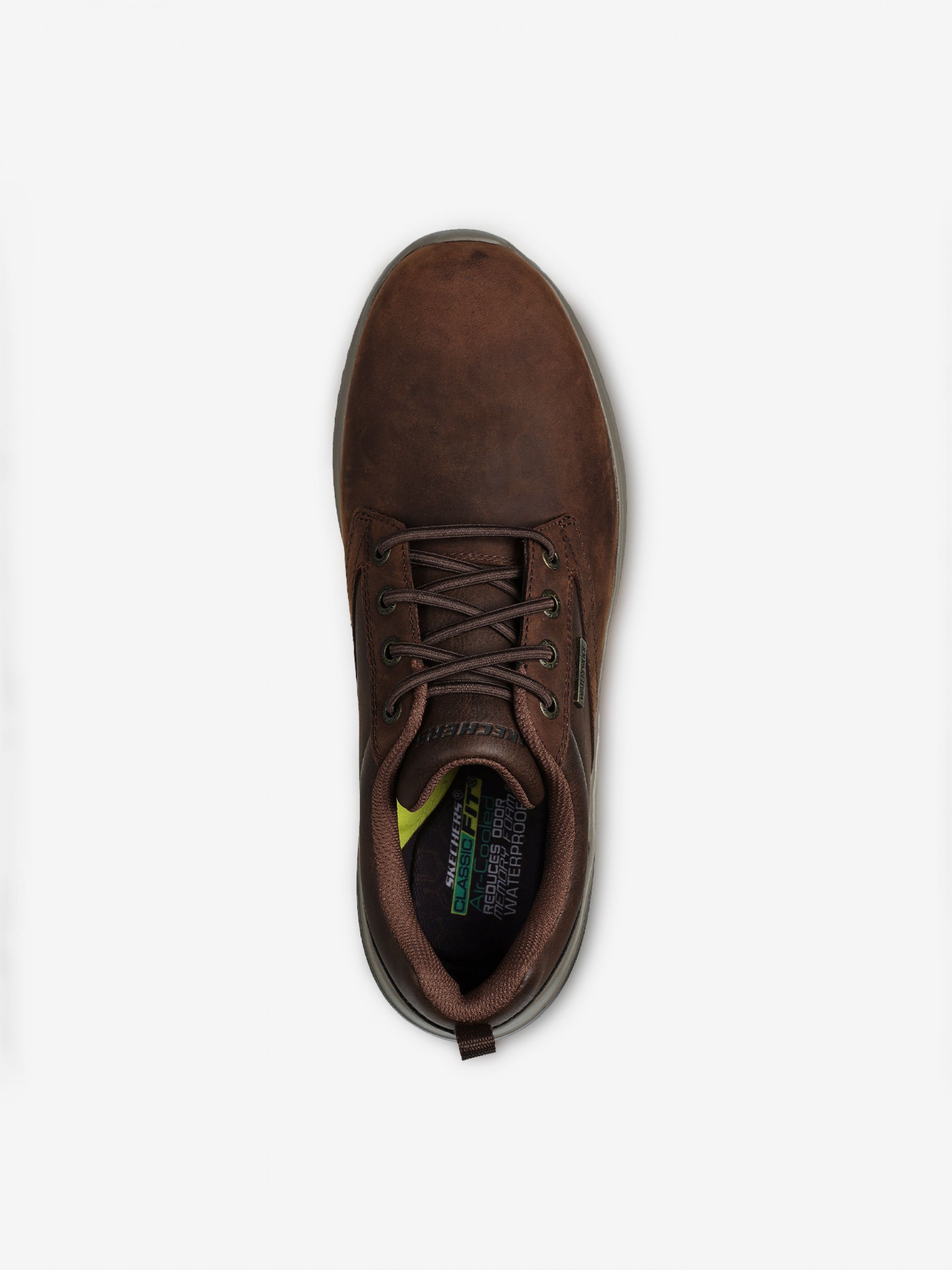 Sapatilhas Skechers Delson 3.0 - Glavine Waterproof Castanhas