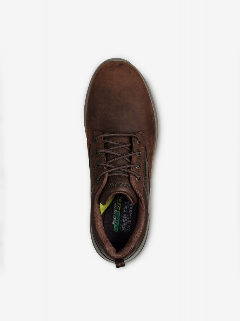Skechers Delson 3.0 - Glavine Waterproof Brown Sneakers