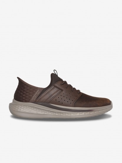 Skechers Slip-ins Relaxed Fit Slade - Macklin Brown Sneakers