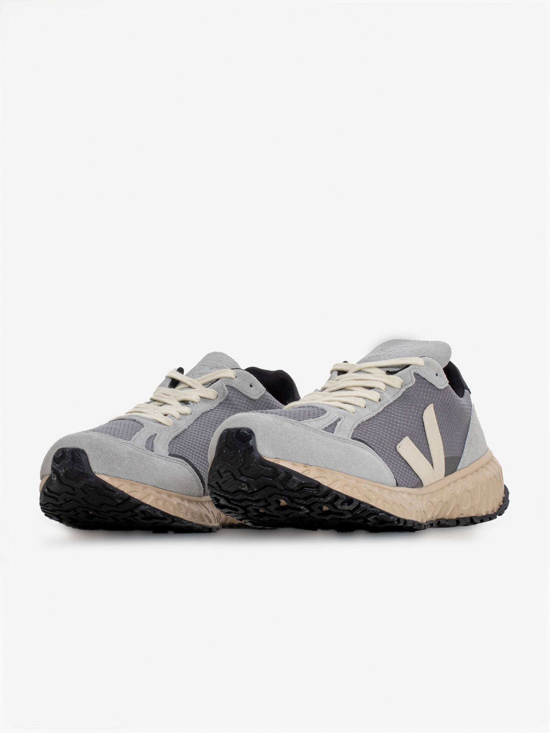 Zapatillas Veja Condor Royale Alveomesh Grises y Beige