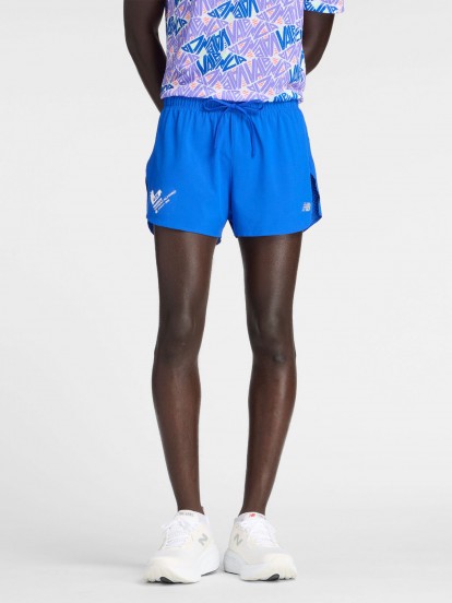 New Balance RC Split Valencia Marathon 7cm Blue Running Shorts