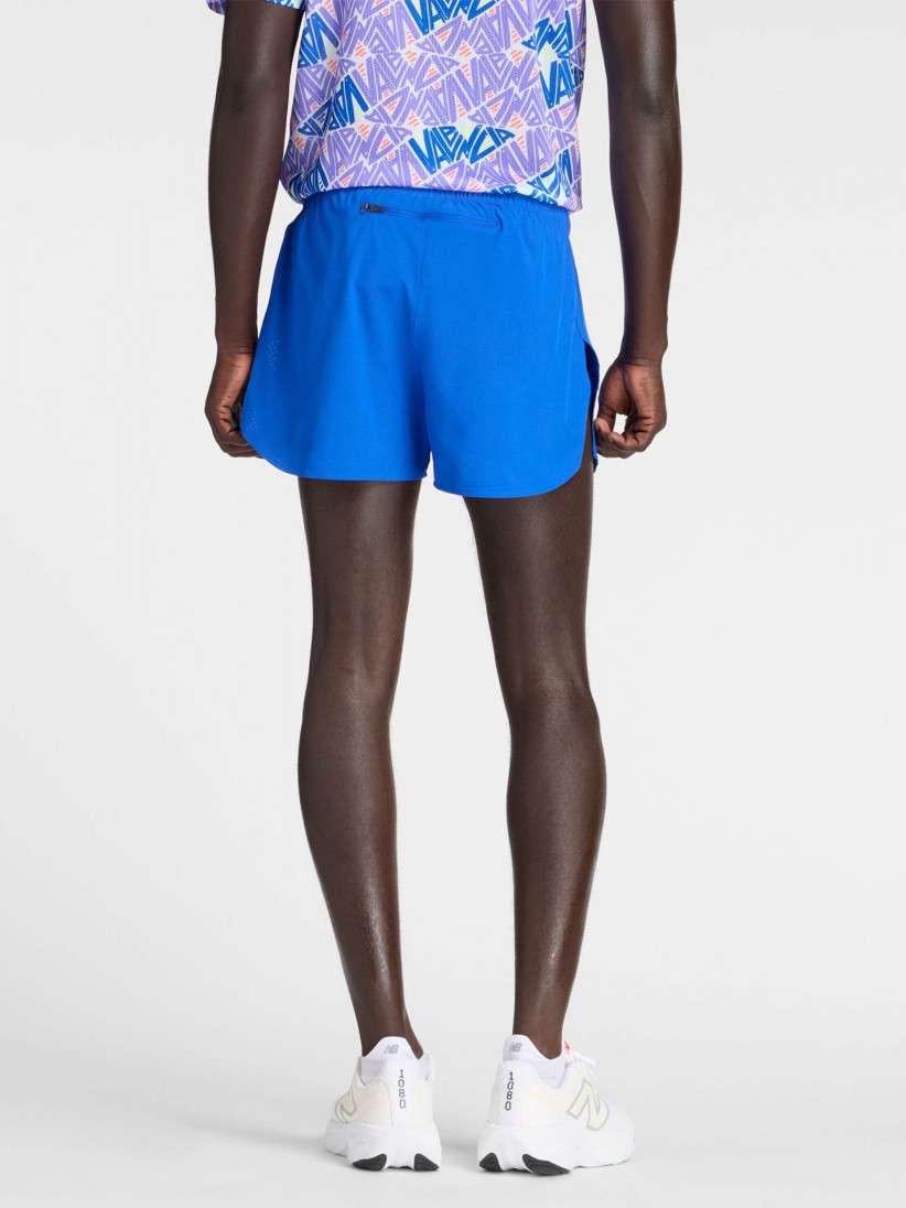 New Balance RC Split Valencia Marathon 7cm Blue Running Shorts