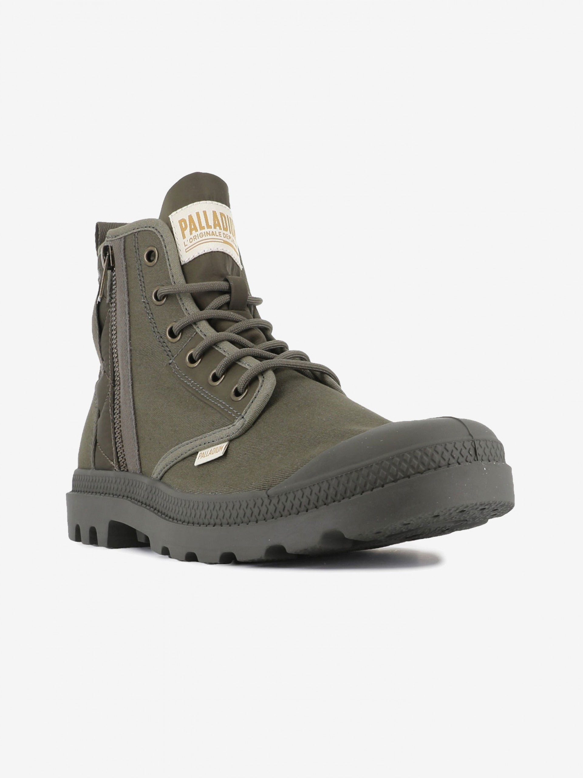 Palladium Pampa Detroit Zip Green Boots
