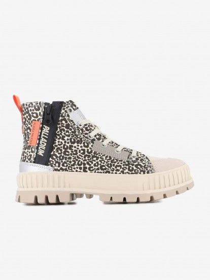 Palladium Pallashock Backzip 2 Leopard Pattern Boots