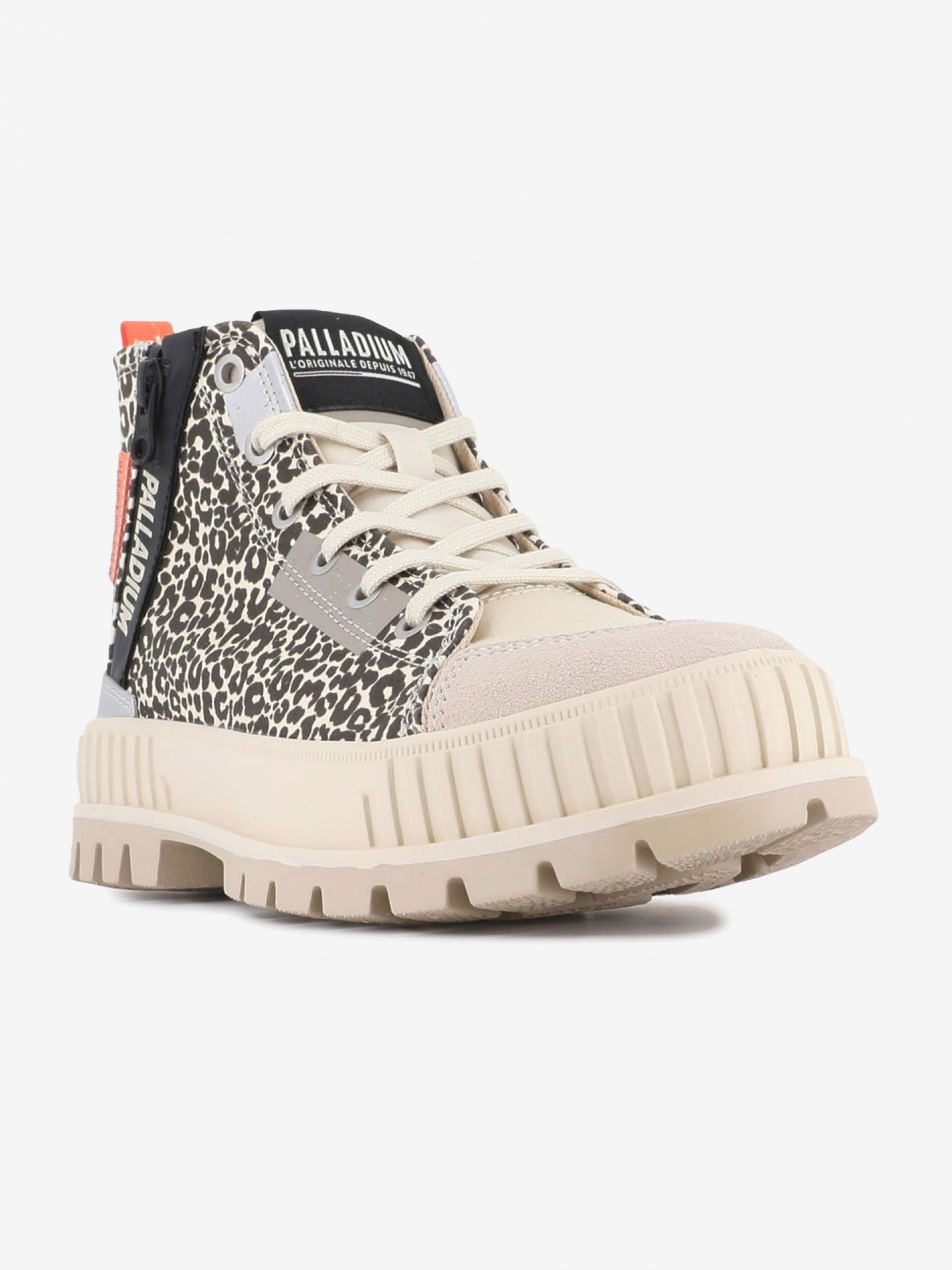 Botas Palladium Pallashock Backzip 2 Estampado de Leopardo