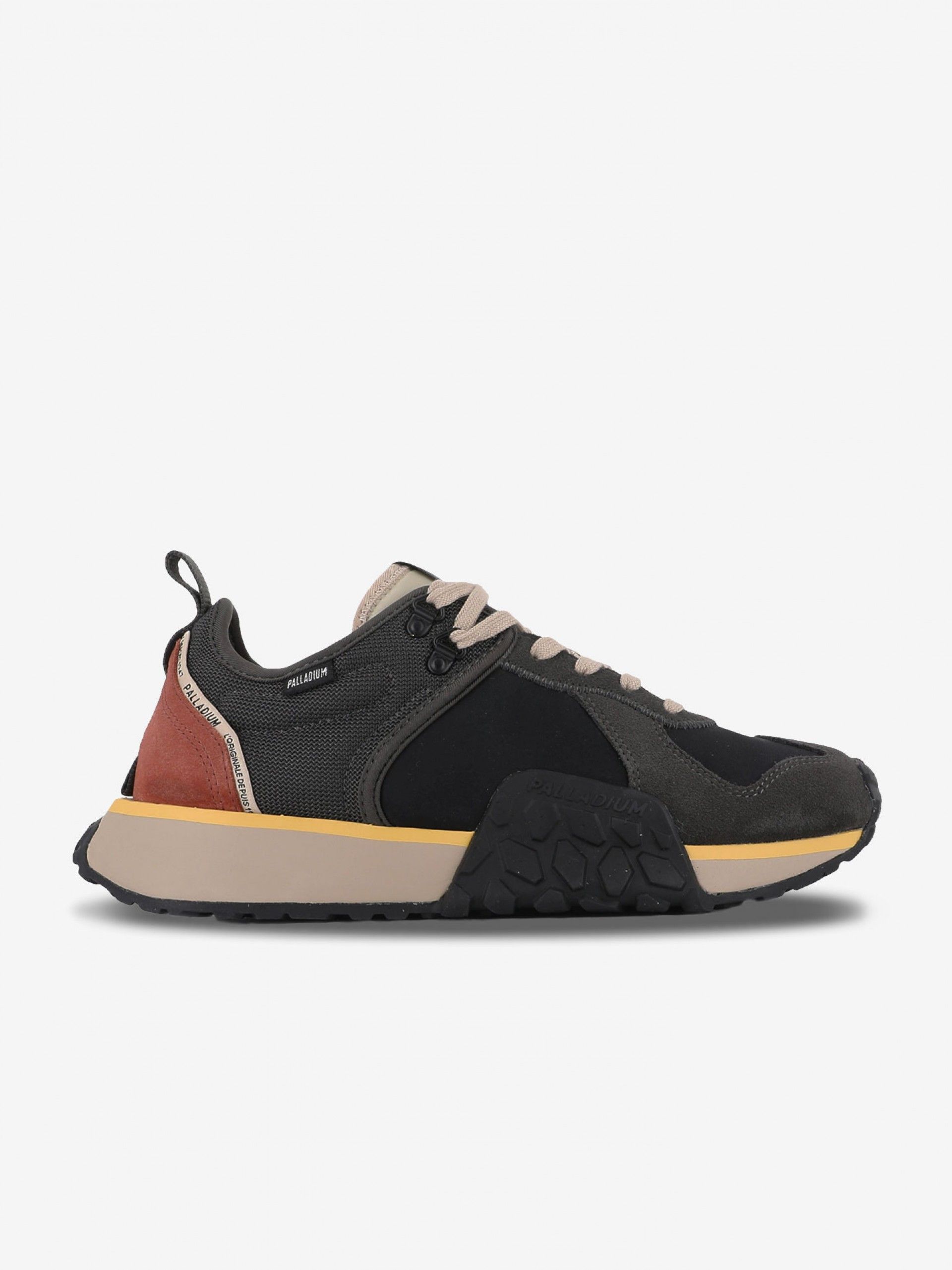 Sapatilhas Palladium Troop Runner Pretas e Cinzentas