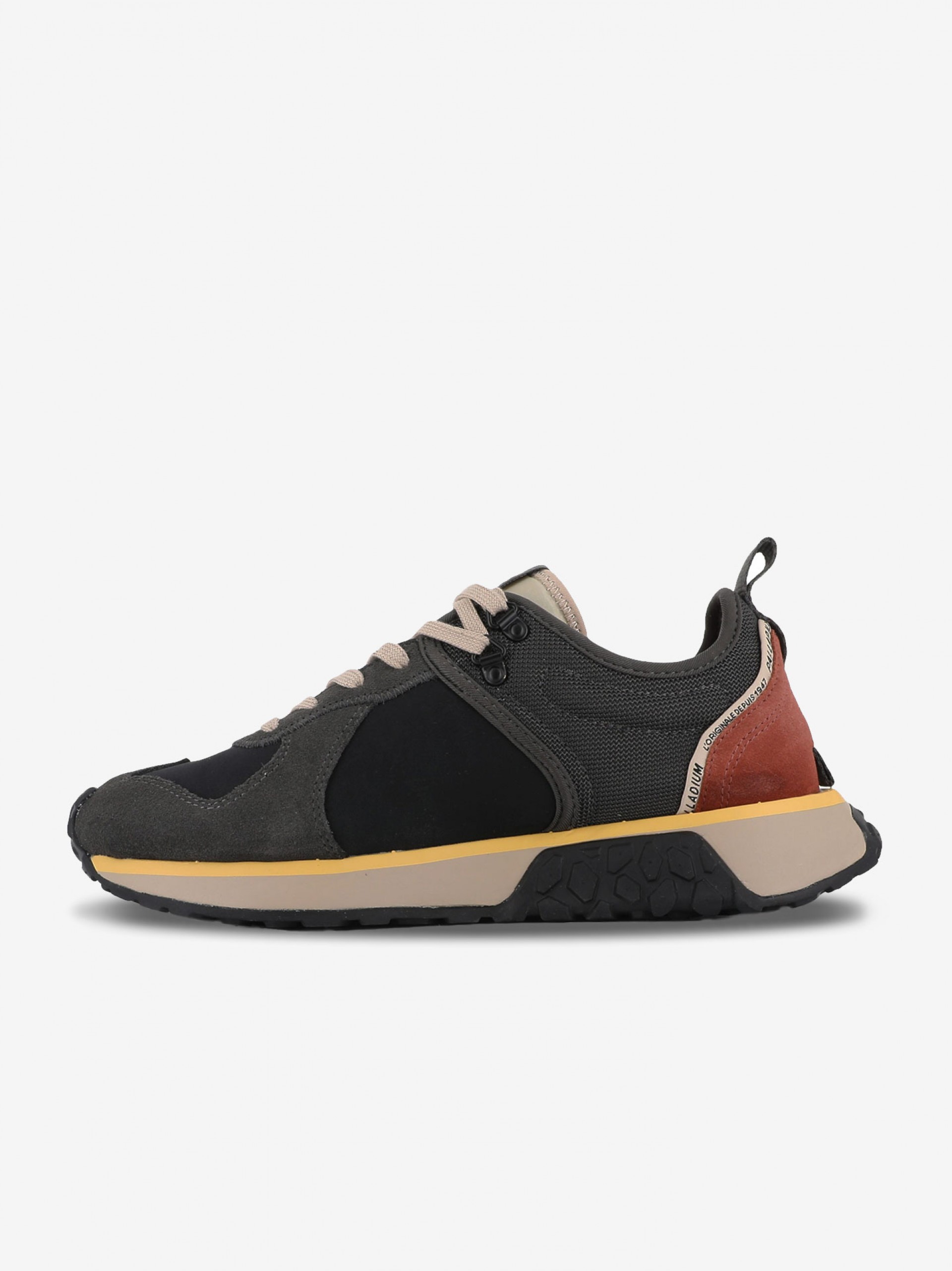 Sapatilhas Palladium Troop Runner Pretas e Cinzentas