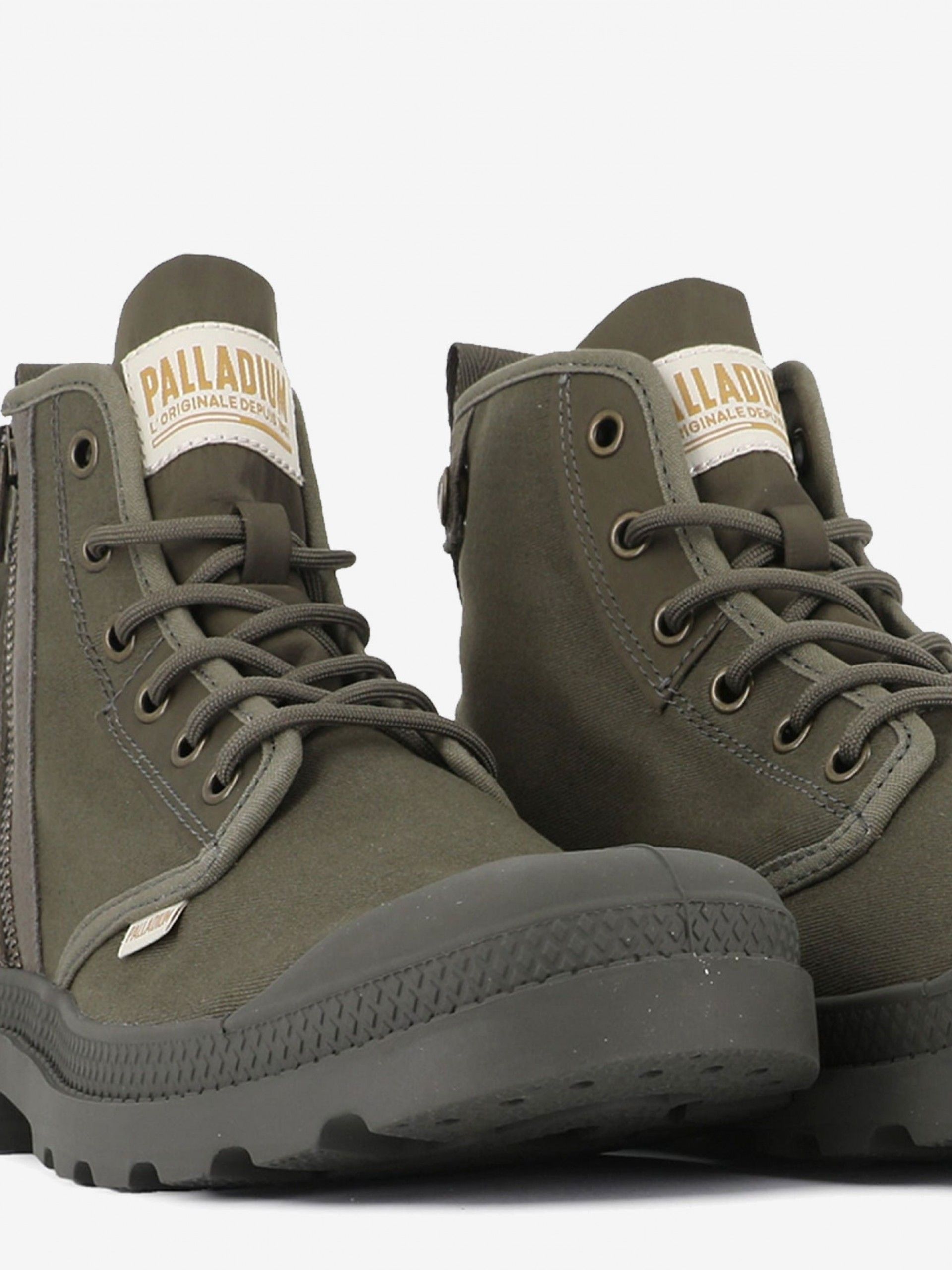 Palladium Pampa Detroit Zip Green Boots