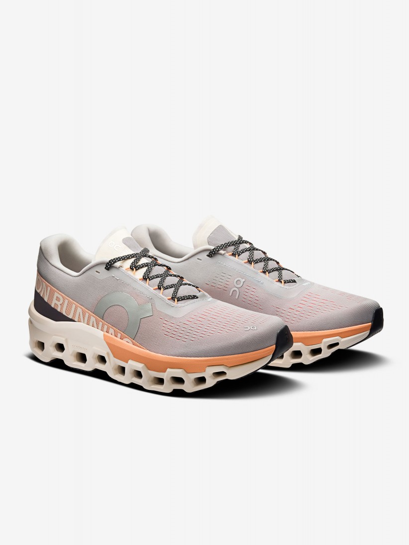 Sapatilhas de Running On Running Cloudmonster 2 Cinzentas e Laranja