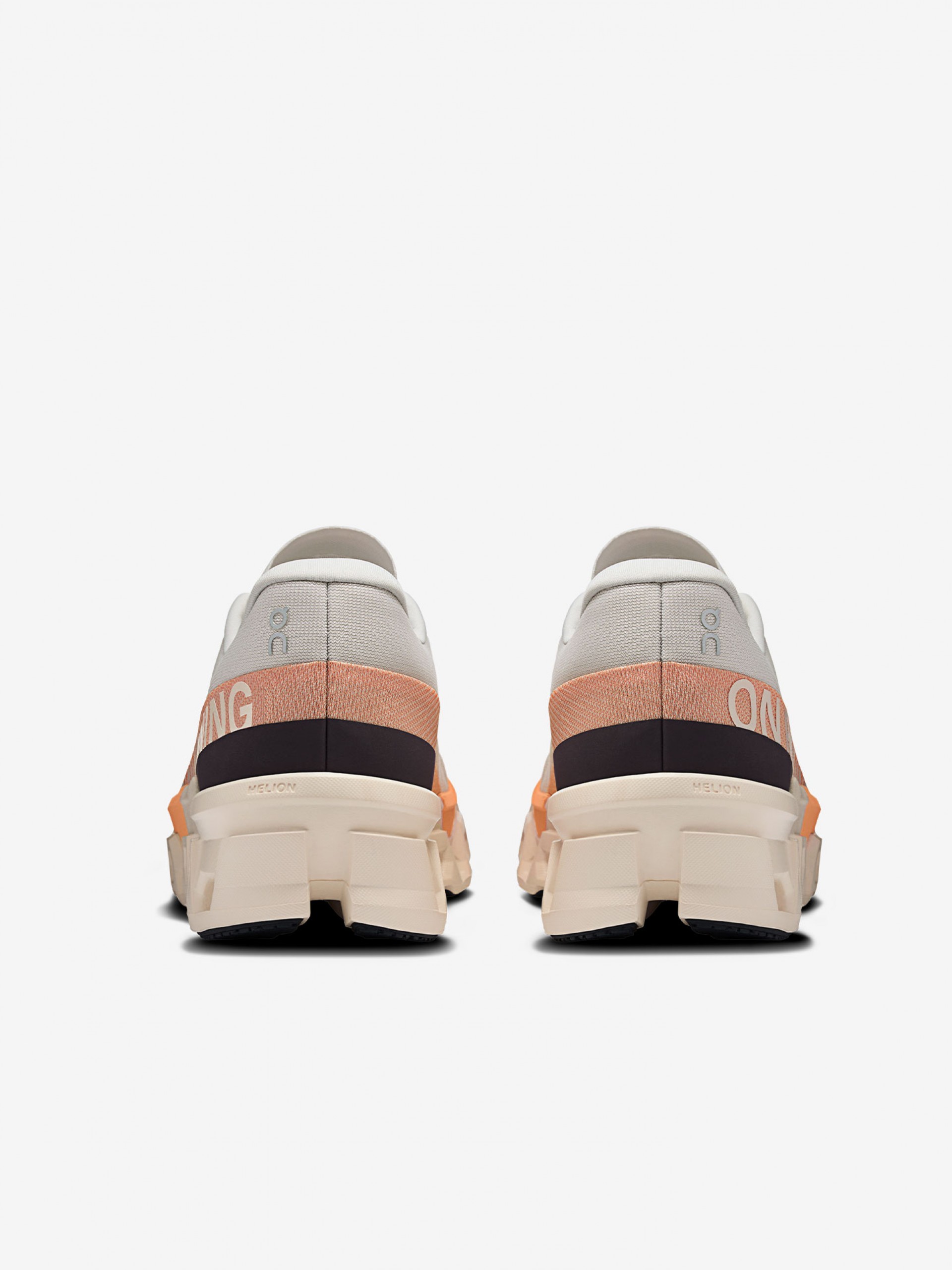 On Running Cloudmonster 2 Grey and Orange Running Trainers