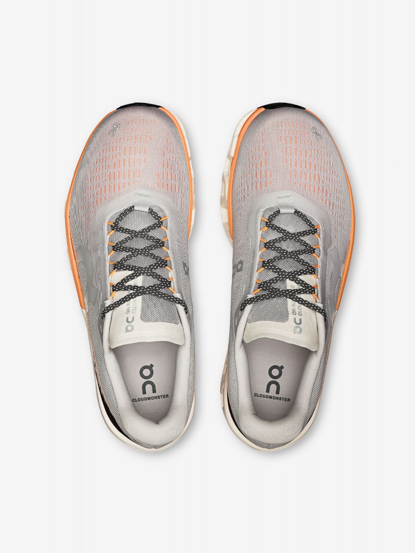 Sapatilhas de Running On Running Cloudmonster 2 Cinzentas e Laranja