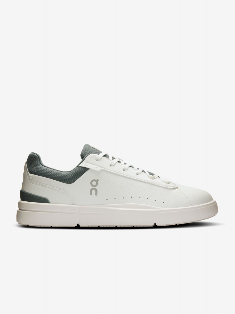 On Running The Roger Advantage White and Green Sneakers On Running The Roger Advantage White and Green Sneakers