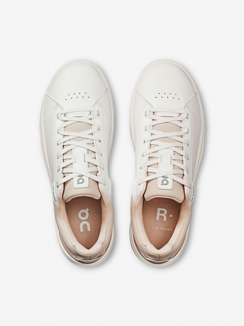 On Running The Roger Advantage White and Pink W Sneakers On Running The Roger Advantage White and Pink W Sneakers