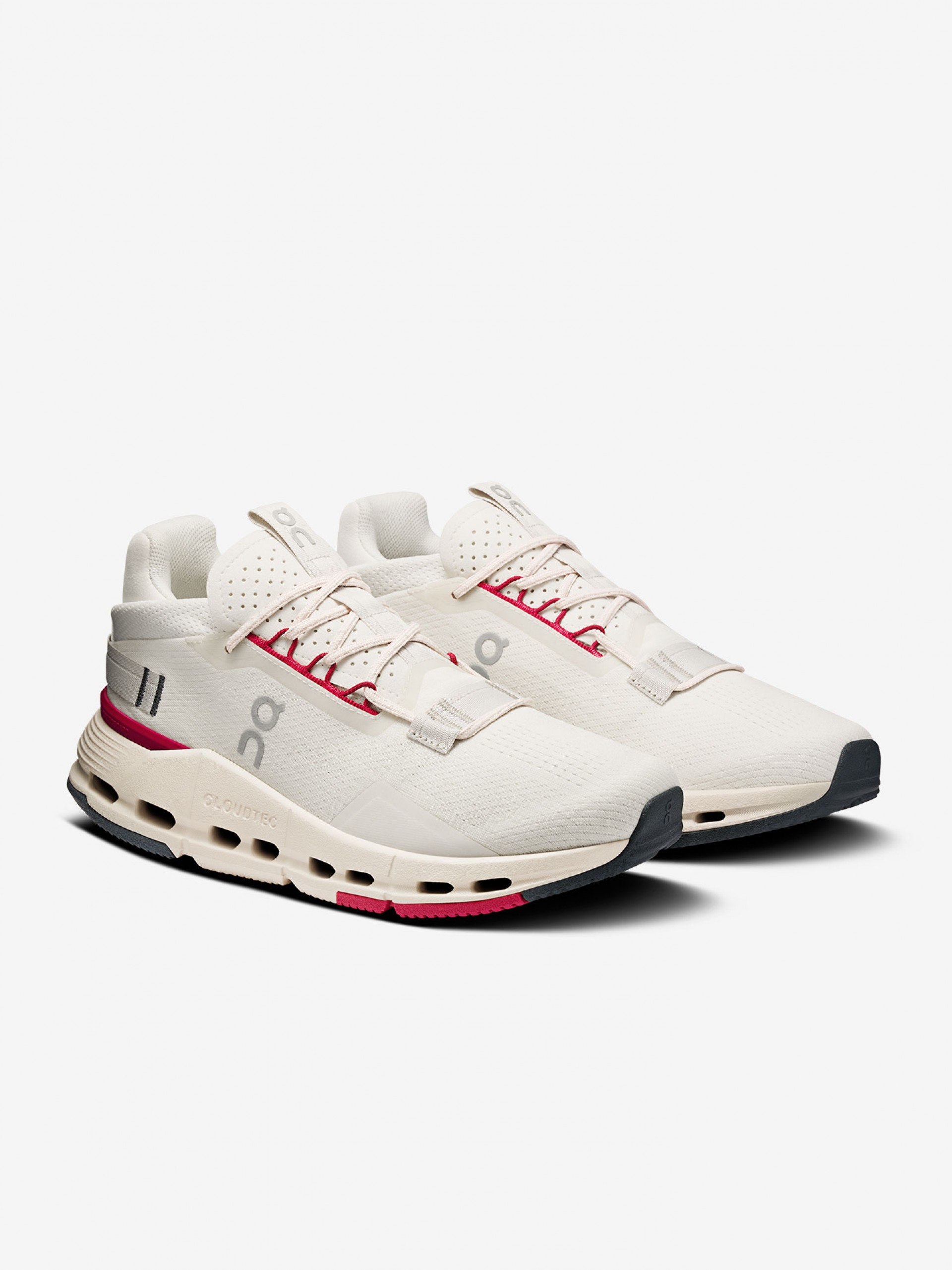 On Running Cloudnova 2 Beige and Pink W Sneakers