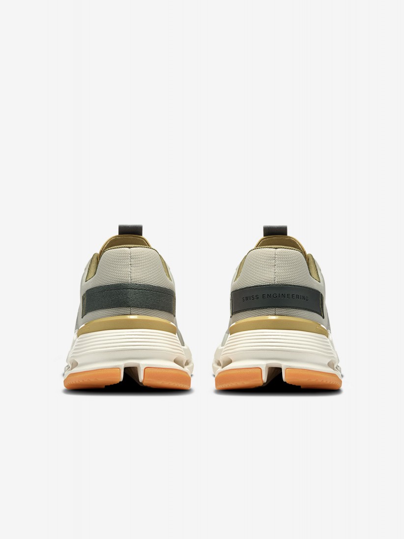 On Running Cloudnova Form 2 Grey and Green Sneakers