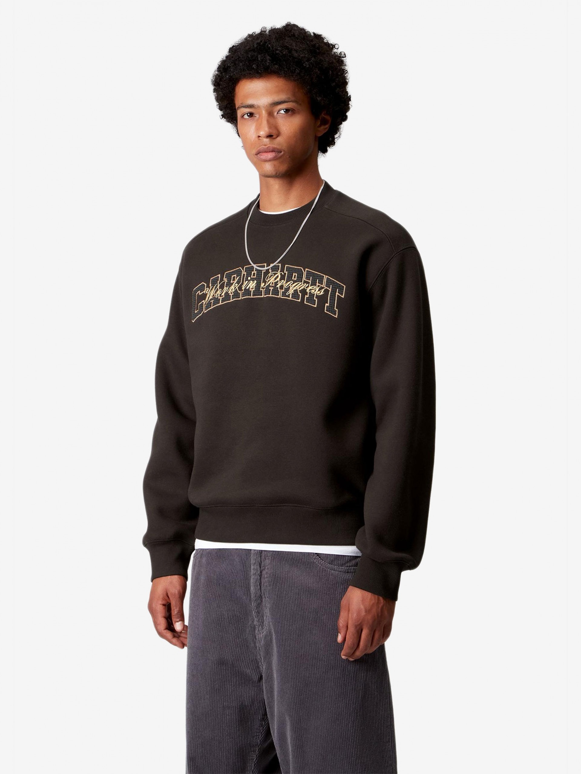 Camisola Carhartt WIP Big School Castanha