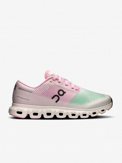 On Running Cloud 6 Push Pink and Green W Sneakers