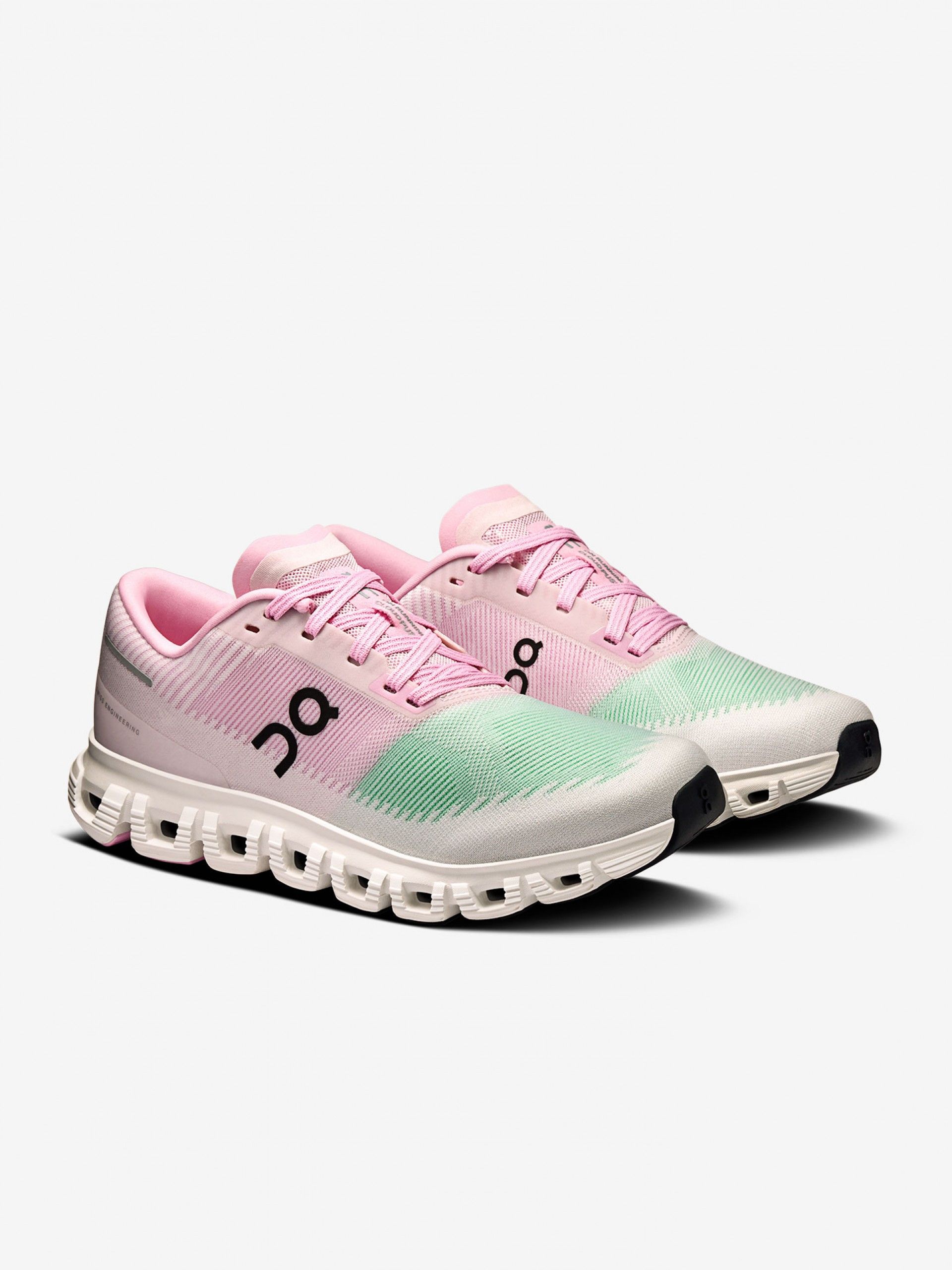 Sapatilhas On Running Cloud 6 Push Rosa e Verdes W