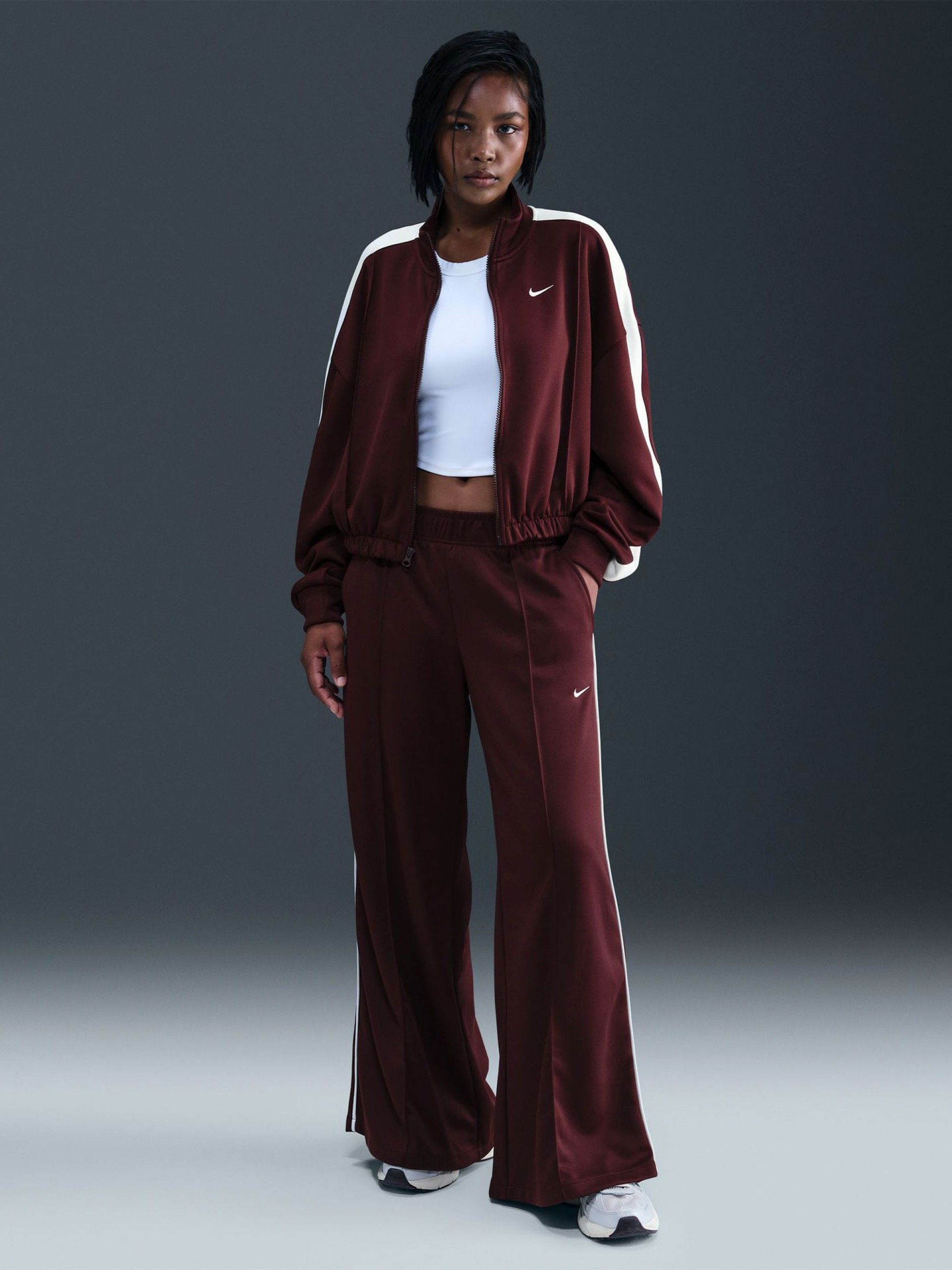 Nike Sportswear Track Burgundy Jacket For Women