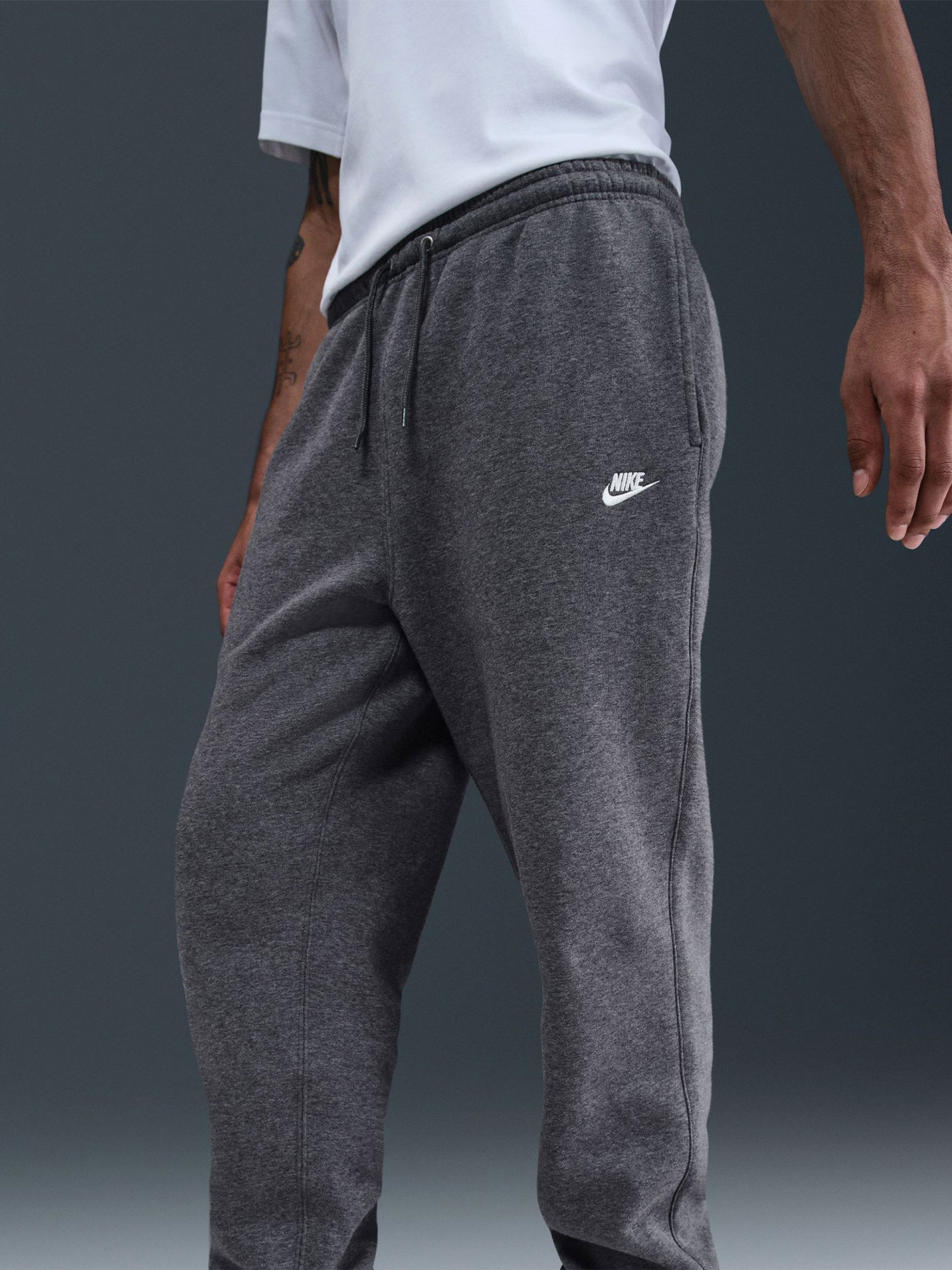 Nike Club Joggers Grey Trousers For Men