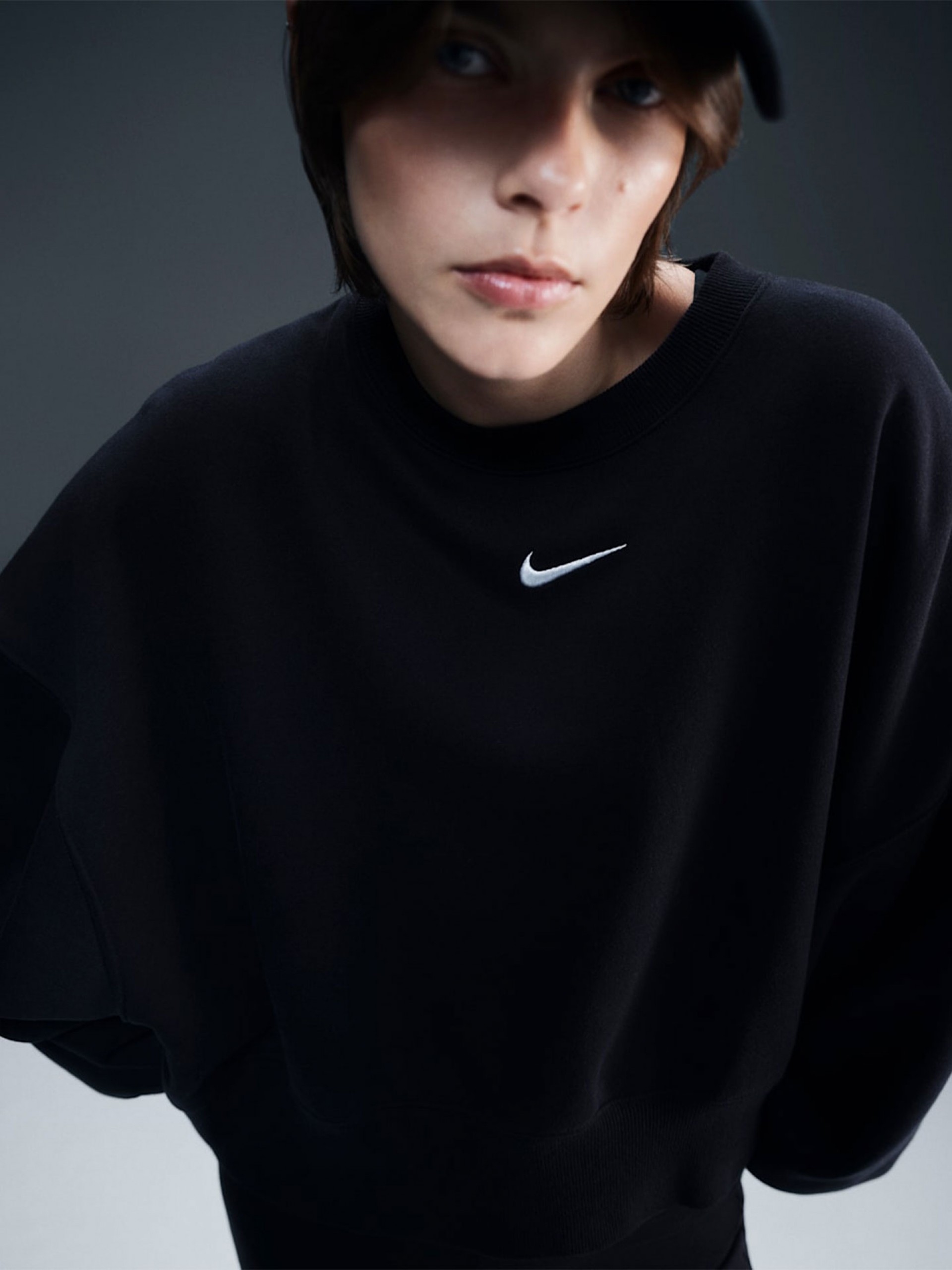 Sudadera Nike Sportswear Phoenix Fleece Negra Para Mujer