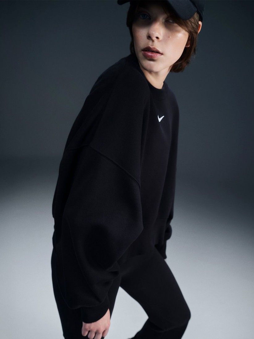 Nike Sportswear Phoenix Fleece Black Sweater For Women