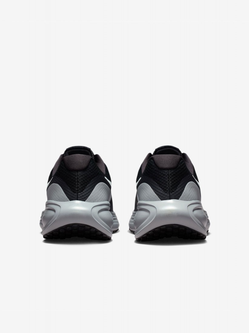 Nike Revolution 8 Black and Grey Running Trainers For Men