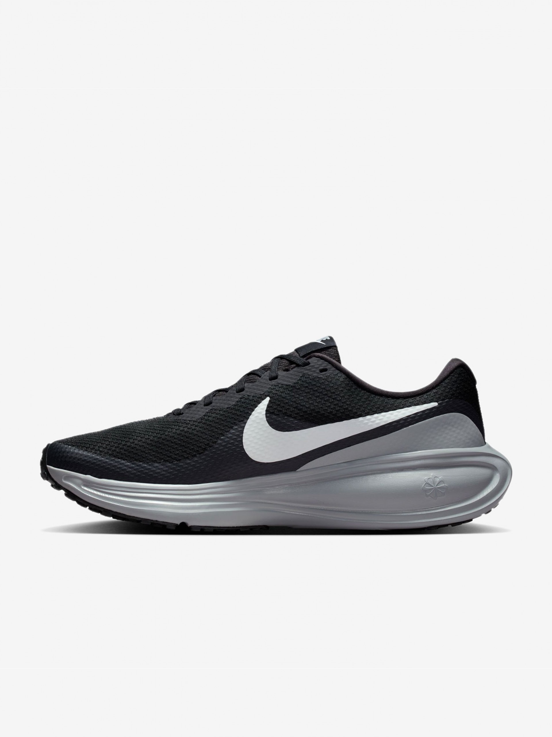 Nike Revolution 8 Black and Grey Running Trainers For Men