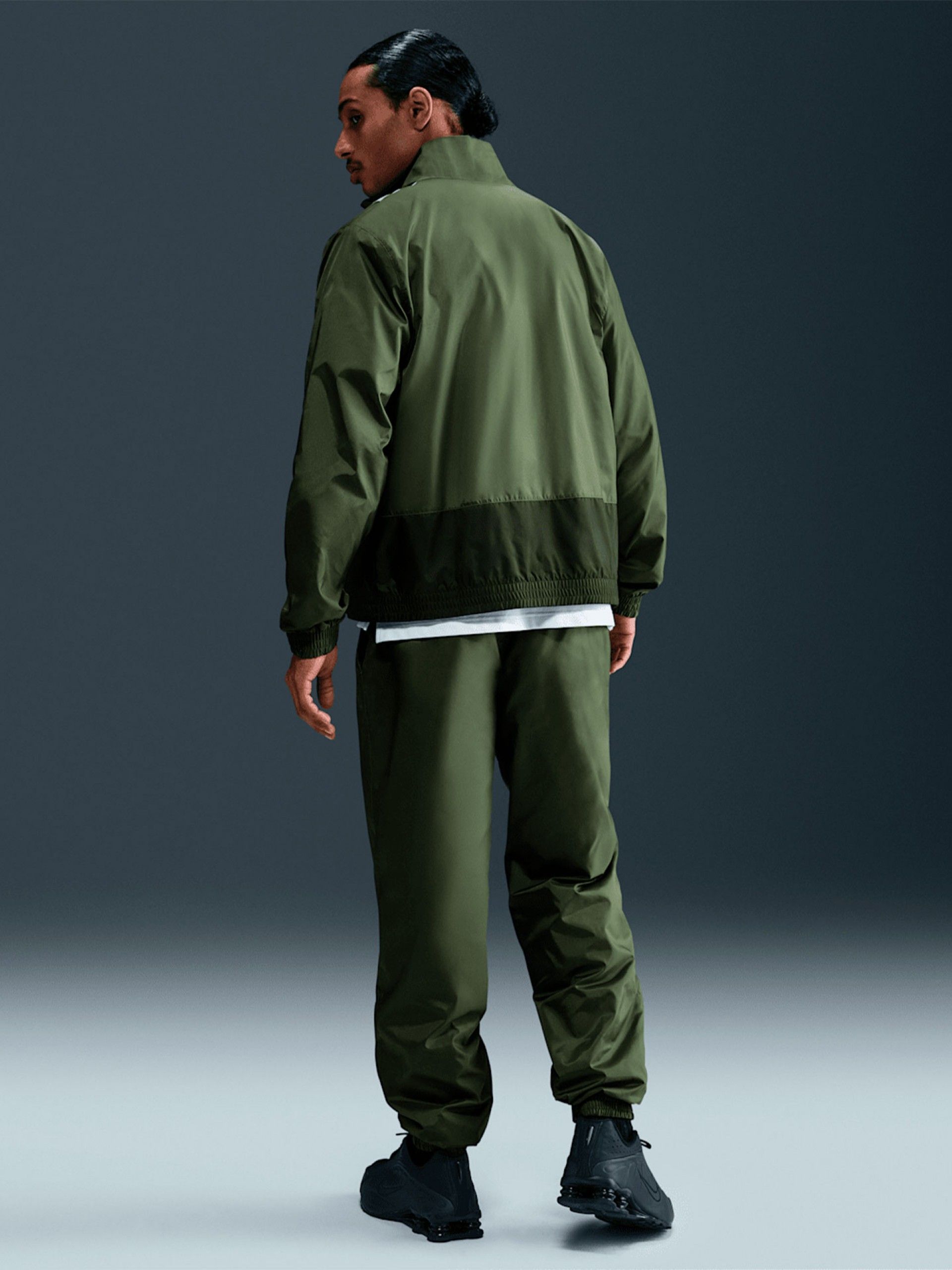 Fato de Treino Nike Club Woven Verde e Cinzento Para Homem