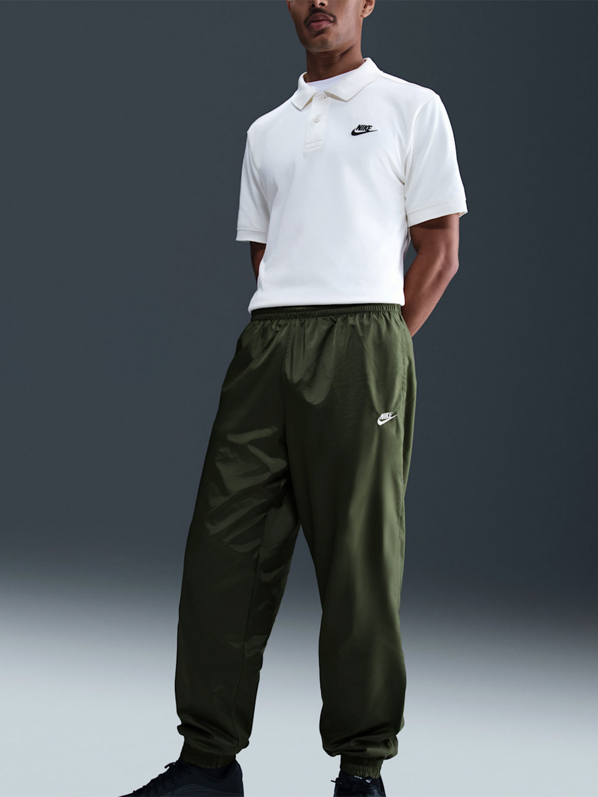 Nike Club Woven Green and Grey Tracksuit For Men