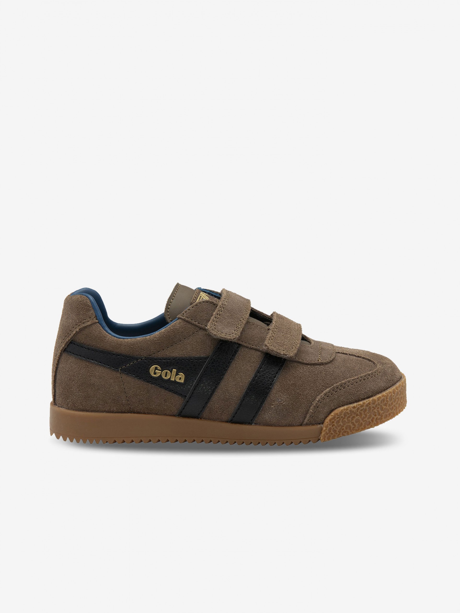 Gola Harrier Strap Brown and Black Velcro Sneakers For Children