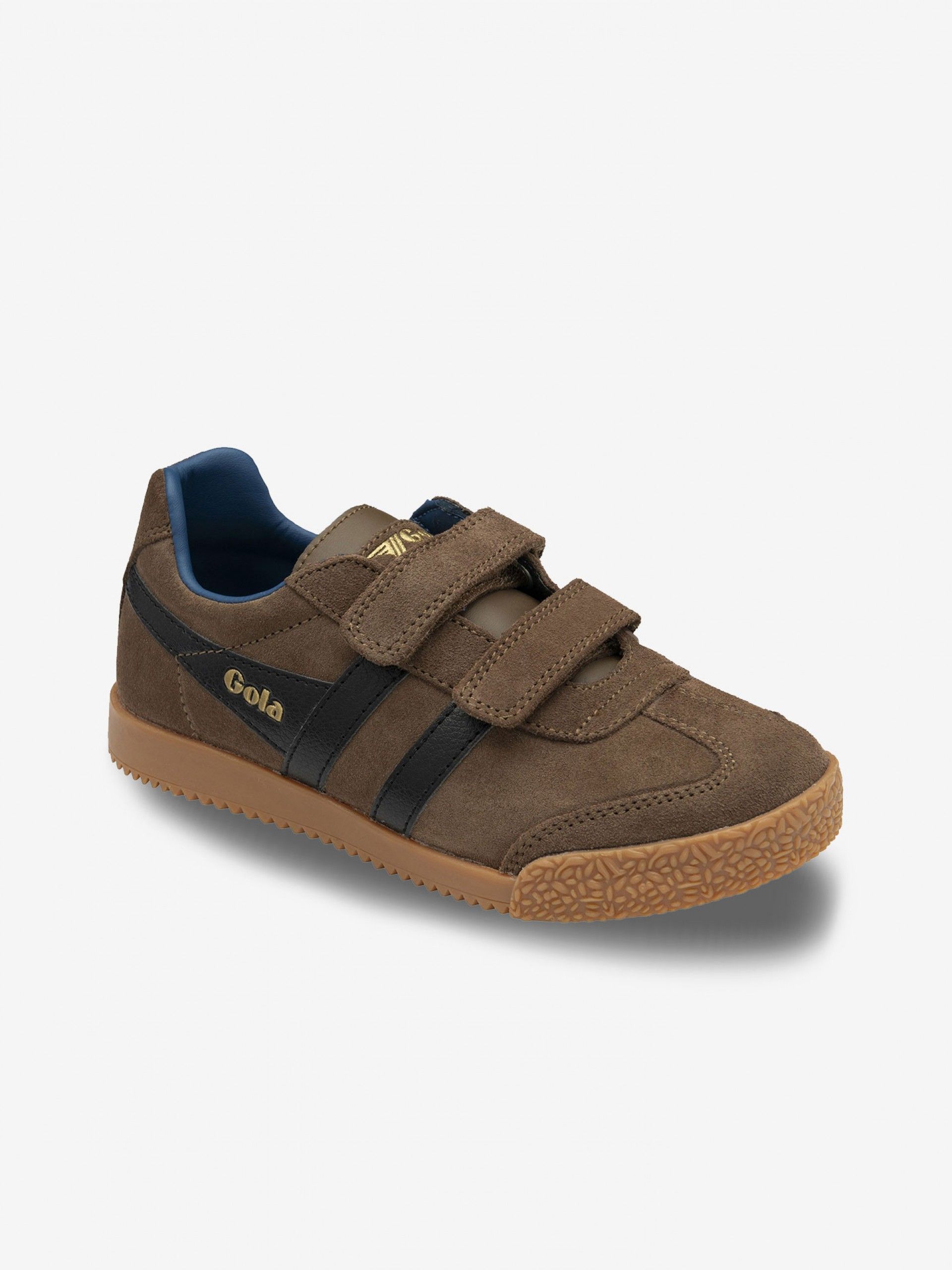 Gola Harrier Strap Brown and Black Velcro Sneakers For Children