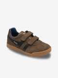 Gola Harrier Strap Brown and Black Velcro Sneakers For Children